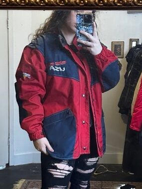 Vintage RARE USA color block nascar /motorcycle